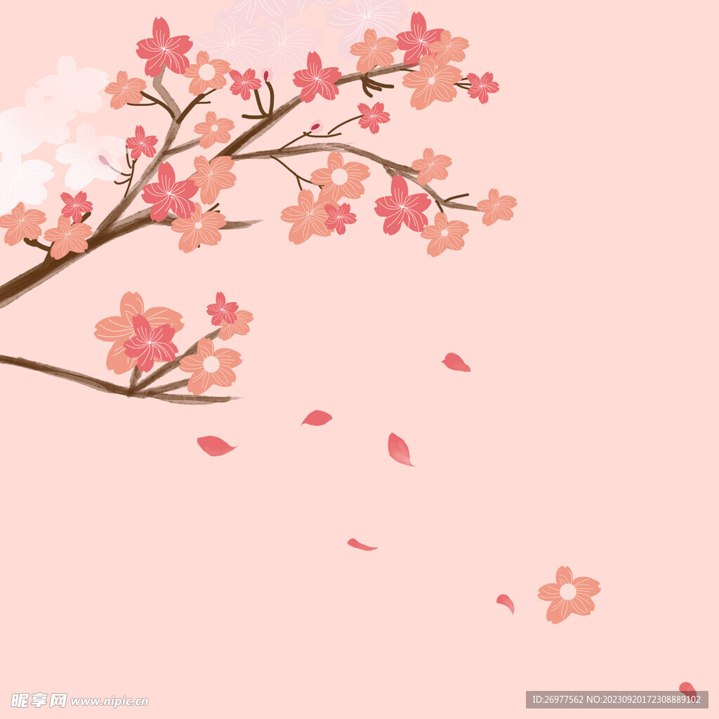 桃花背景