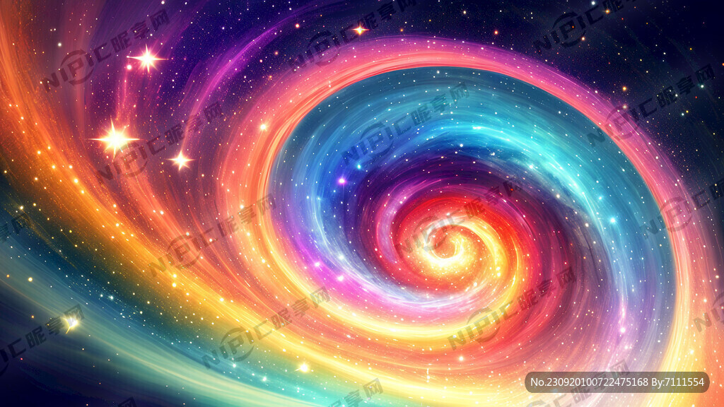 螺旋五彩星空