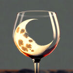 酒杯里的月亮