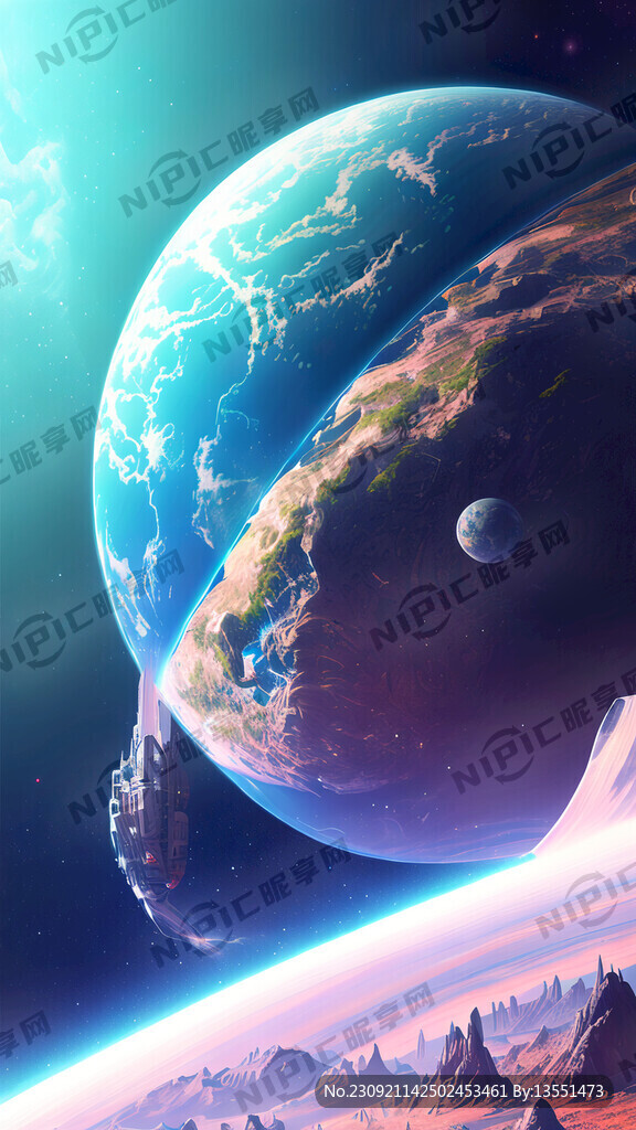 未来宇宙和地球幻想 科技