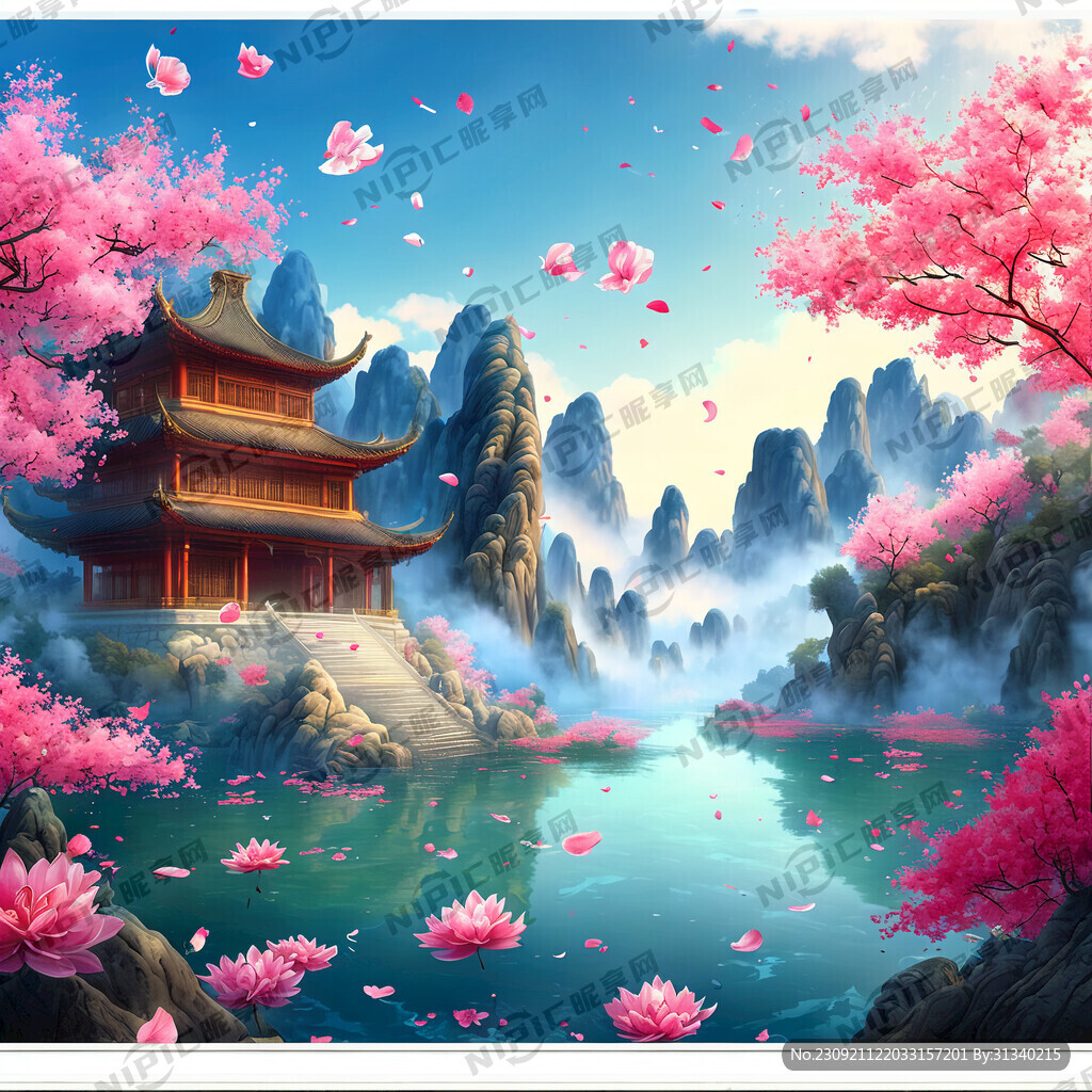 游戏梦幻唯美新中式风景 超高清