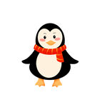 卡通企鹅冬天动物元素