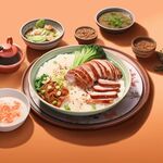 烤鸭饭套餐