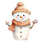 卡通雪人插画