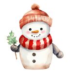卡通雪人插画