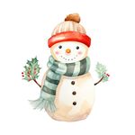 卡通雪人插画
