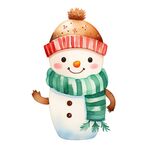 卡通雪人插画