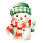 卡通雪人插画