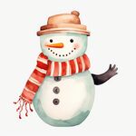卡通雪人插画