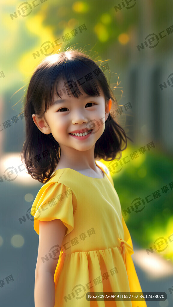 阳光小女生 甜美 黄色连衣裙