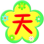 花朵字