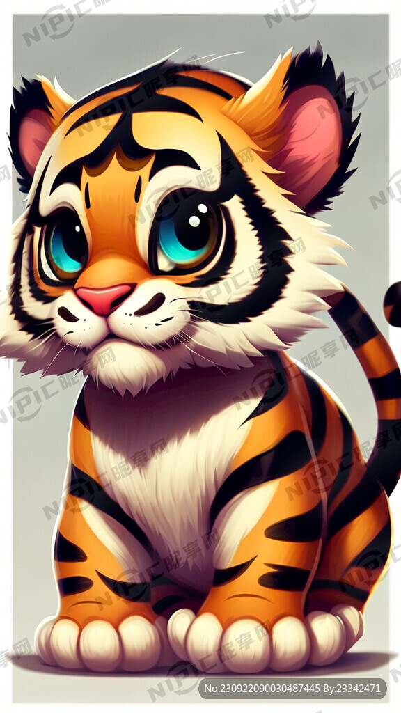小老虎 卡通形象 萌