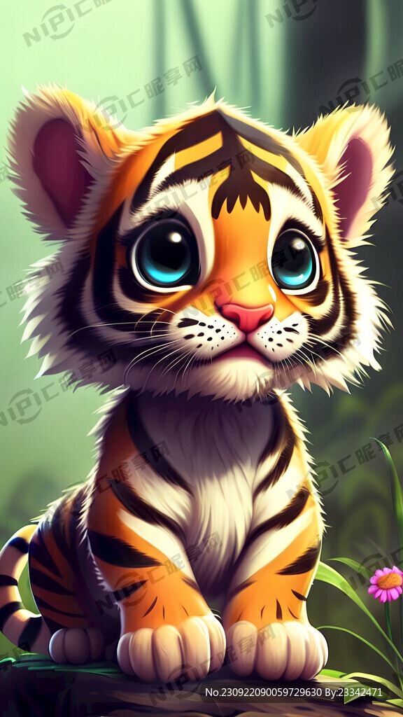 小老虎 卡通形象 萌