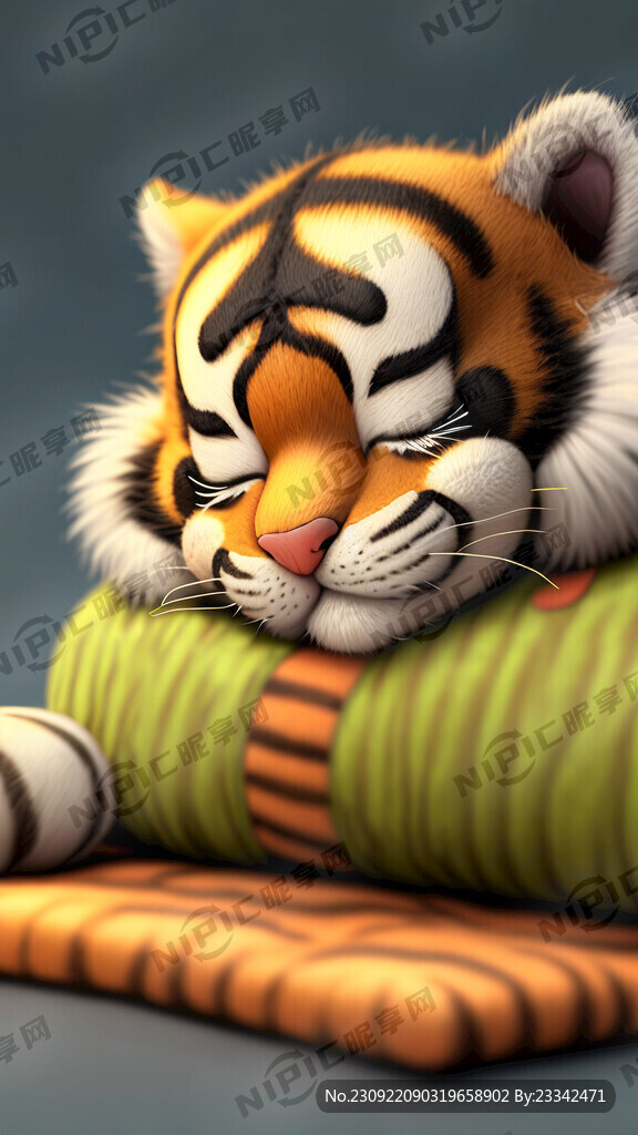 小老虎 睡觉 文创产品