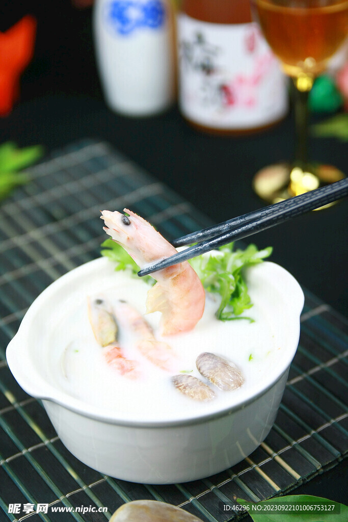 奶油海鲜汤