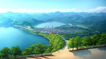 南京，紫清湖，卡通画，风景，动物，地标，景区