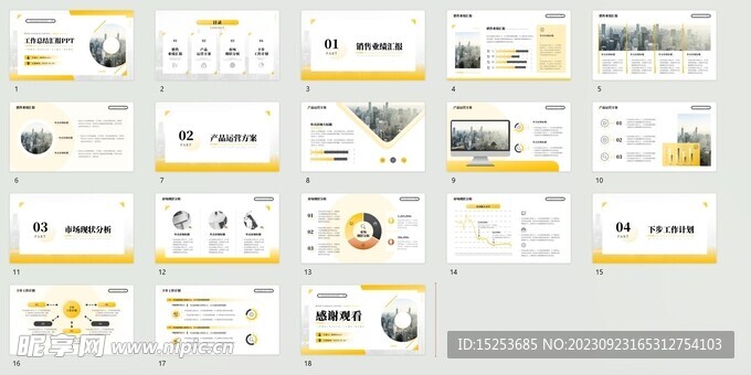 年终工作总结商务汇报项目报告