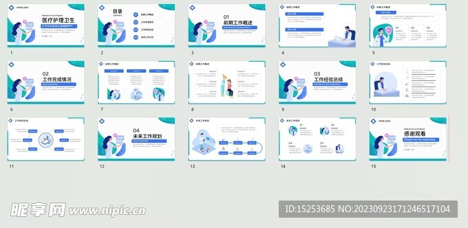 医疗护理类工作计划总结汇报通用