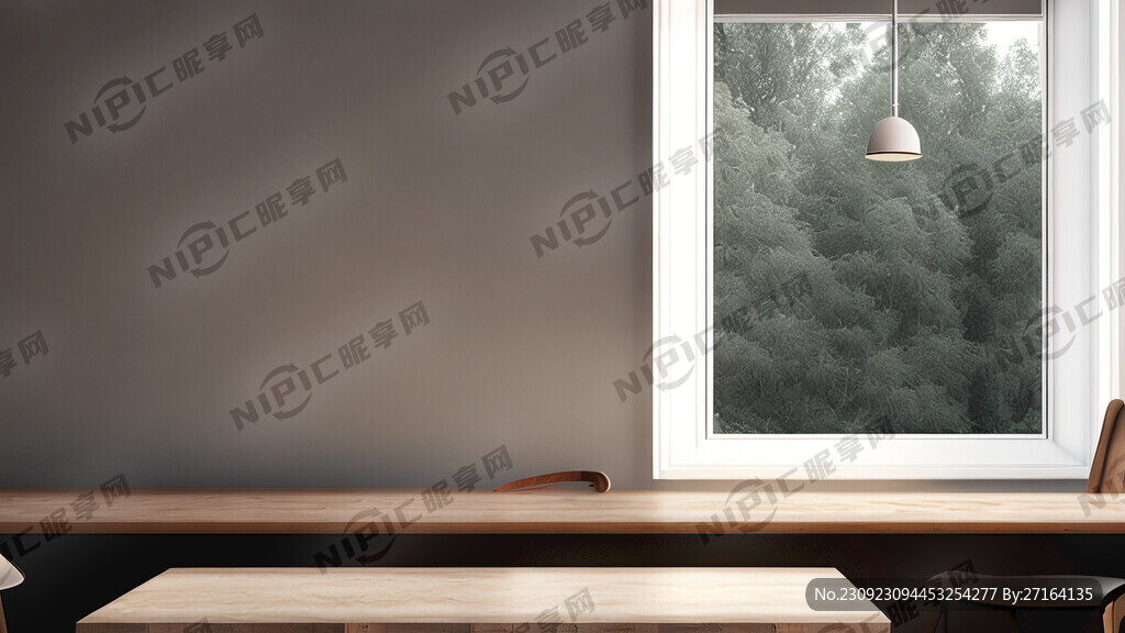 现代风格居家场景 桌面空的