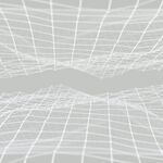 3D 白线几何形状连接的线和点