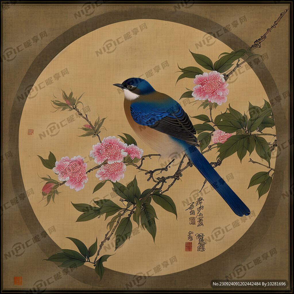 宋徽宗的画 花鸟