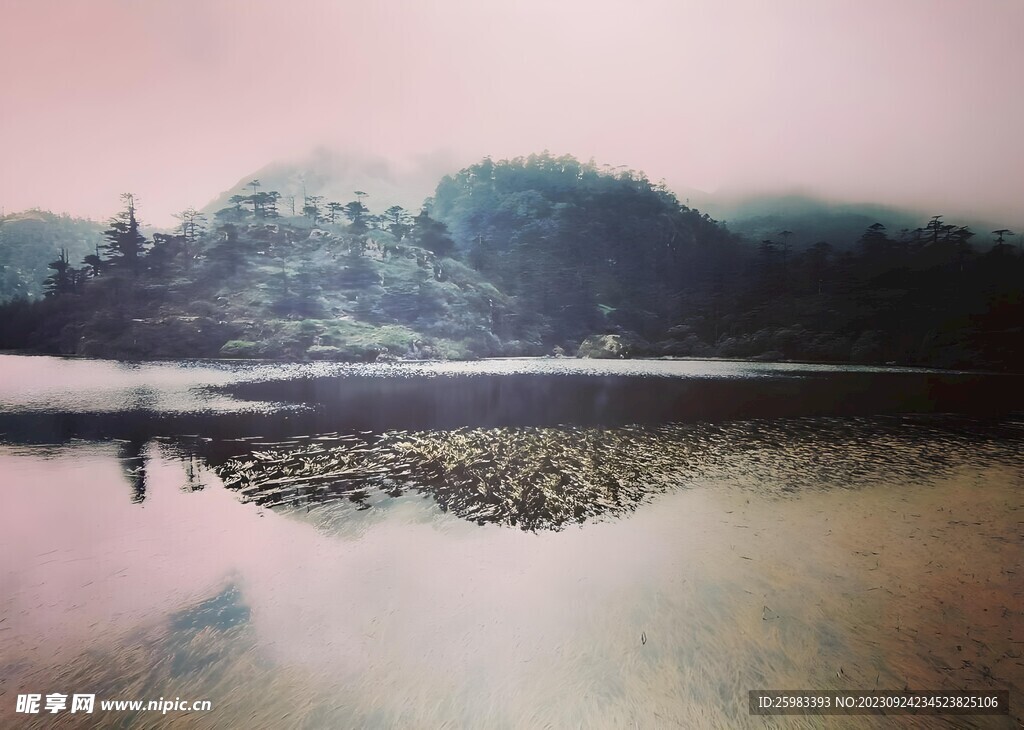 湖光山色