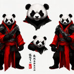 成都，卫衣，红黑色，红色刀锋，熊猫，凶狠