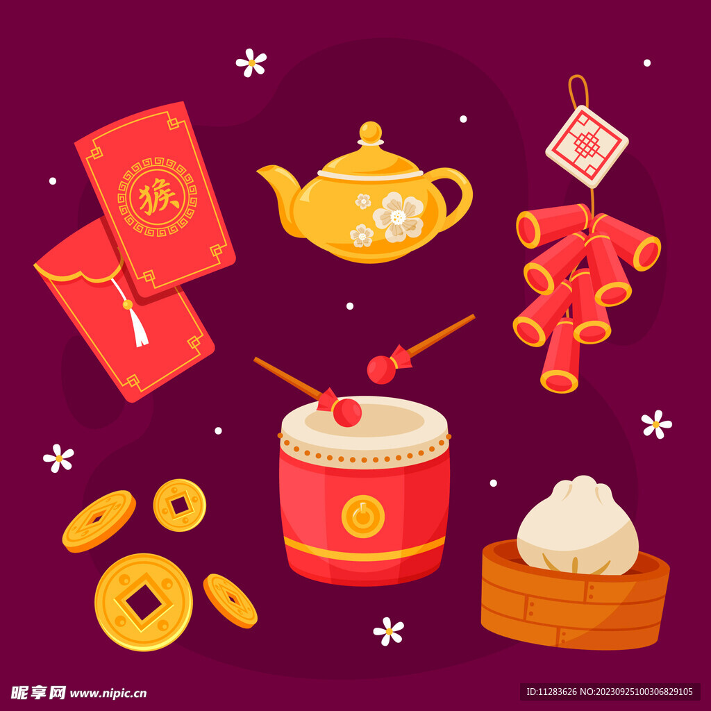 新年吉祥素材