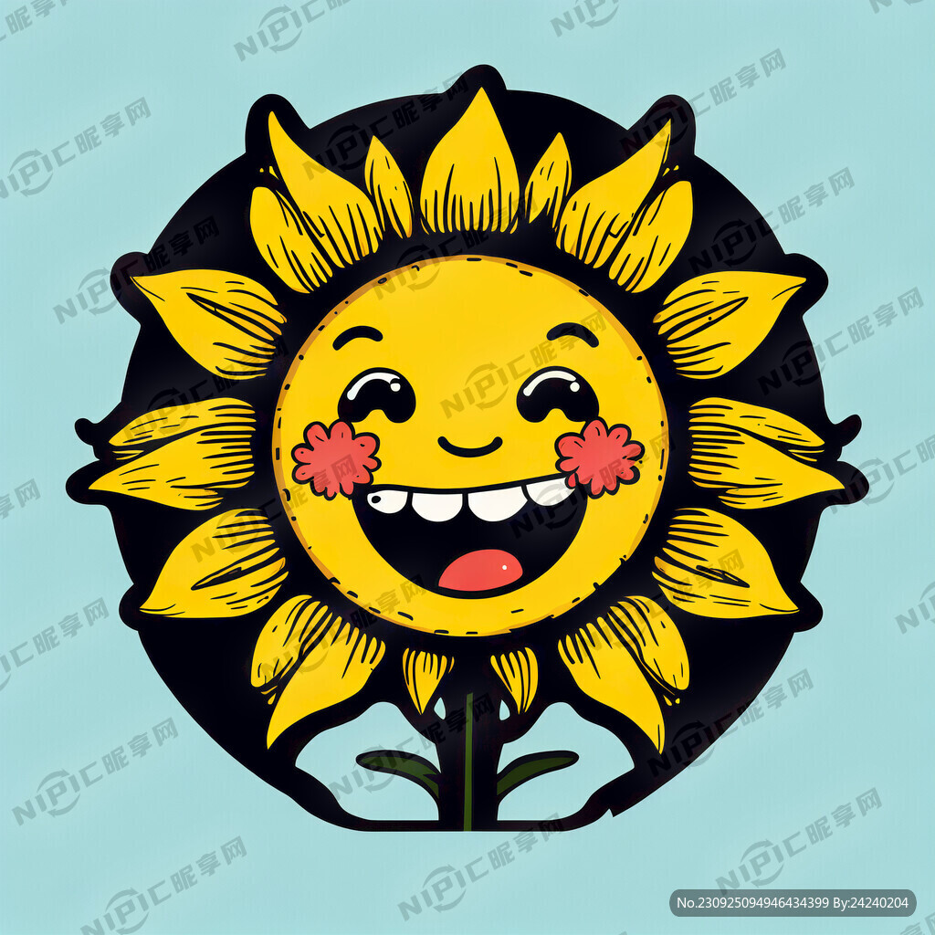 太阳花 表情 标志 向日葵