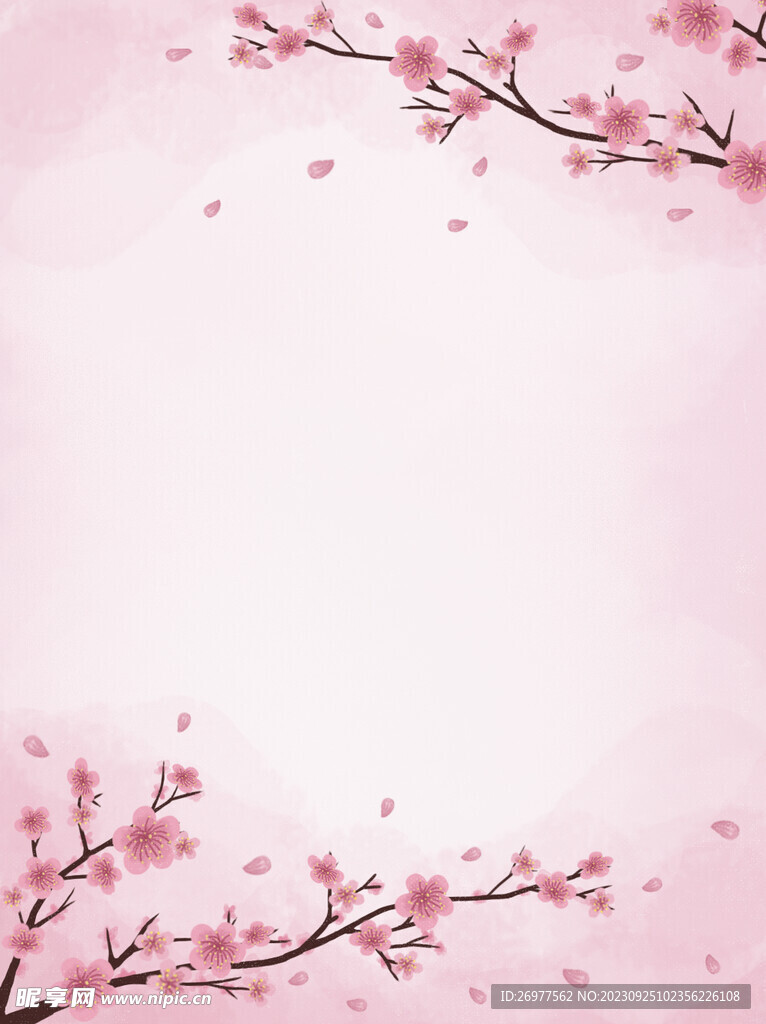  桃花背景