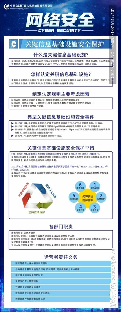 国家网络安全宣传周展架易拉宝图