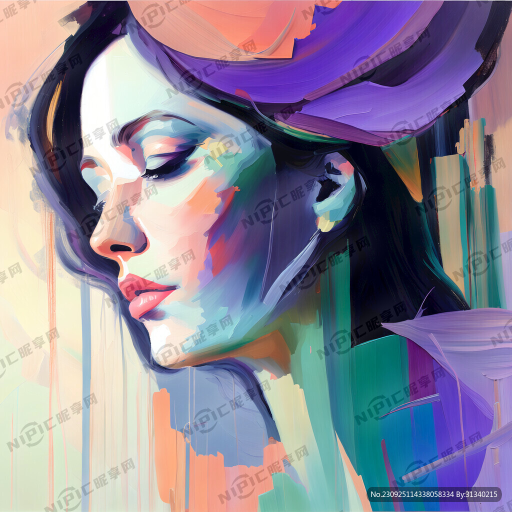 抽象绘画 有意境 展现柔美