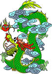 中国龙形图案         