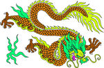 中国龙形图案         