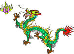 中国龙形图案         