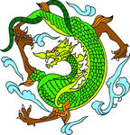 中国龙形图案         