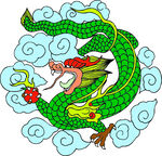 中国龙形图案         