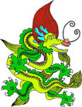 中国龙形图案         