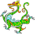 中国龙形图案         