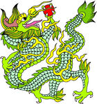 中国龙形图案         