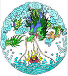 中国龙形图案         