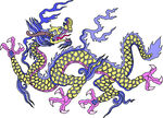 中国龙形图案         