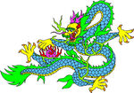 中国龙形图案         