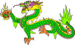 中国龙形图案         