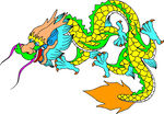中国龙形图案         