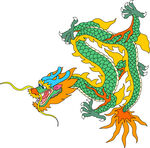 中国龙形图案         