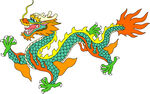 中国龙形图案         
