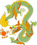 中国龙形图案         