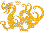 中国龙形图案         