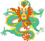 中国龙形图案         